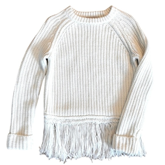 Moon River Sweaters - Moon River Size S Fringe Sweater